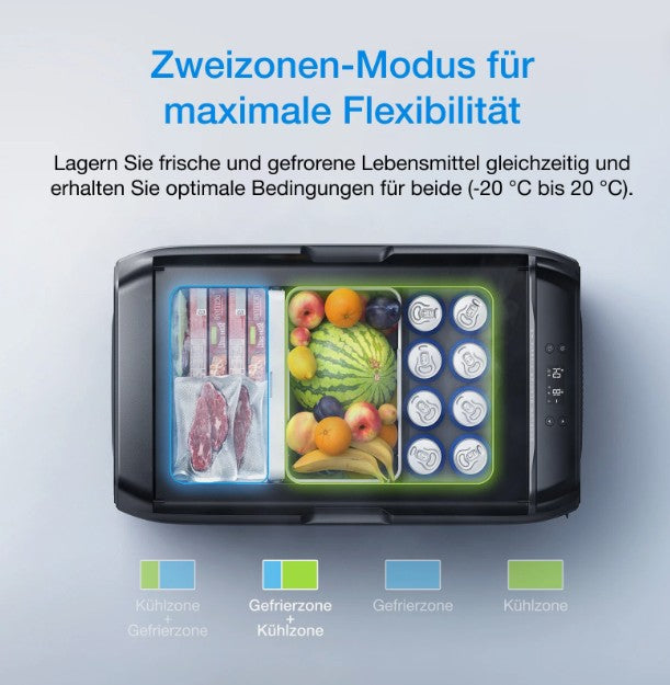 EcoFlow GLACIER Classic  Set - Kühl und Gefrierbox mit 298 Wh Plug-In Batterie