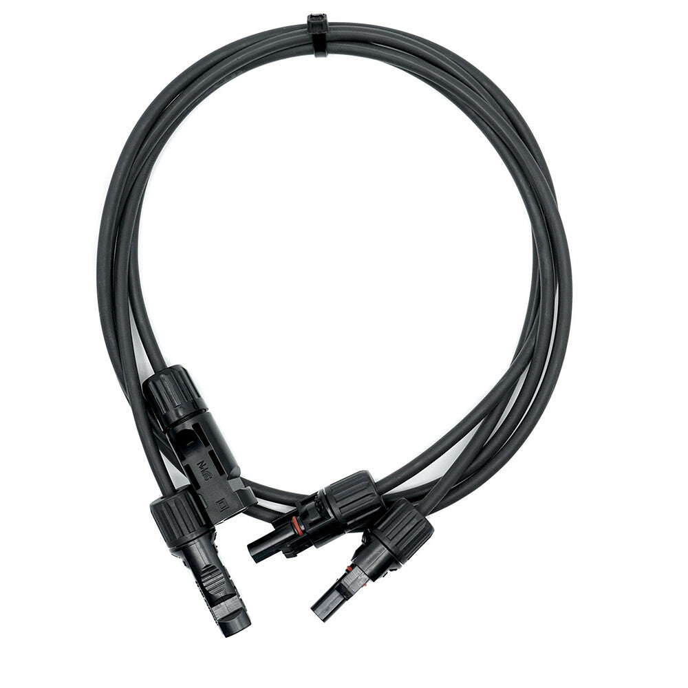 WATTSTUNDE® Solarverlängerungskabel 2x4 mm² Typ-MC4/Typ-MC4 3 m schwarz
