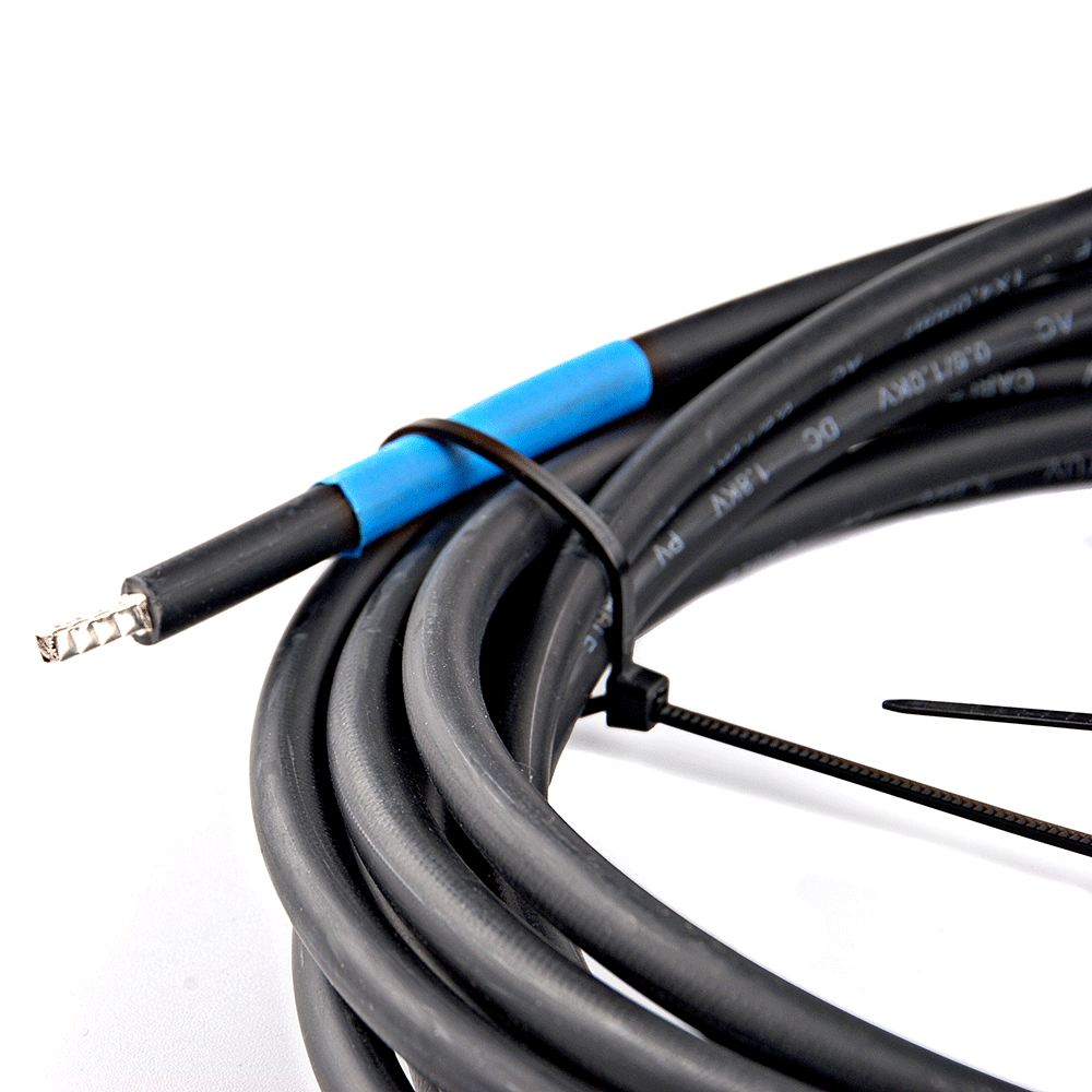WATTSTUNDE® Solaranschlusskabel 2x6 mm² Typ-MC4/Aderendhülse 7 m schwarz
