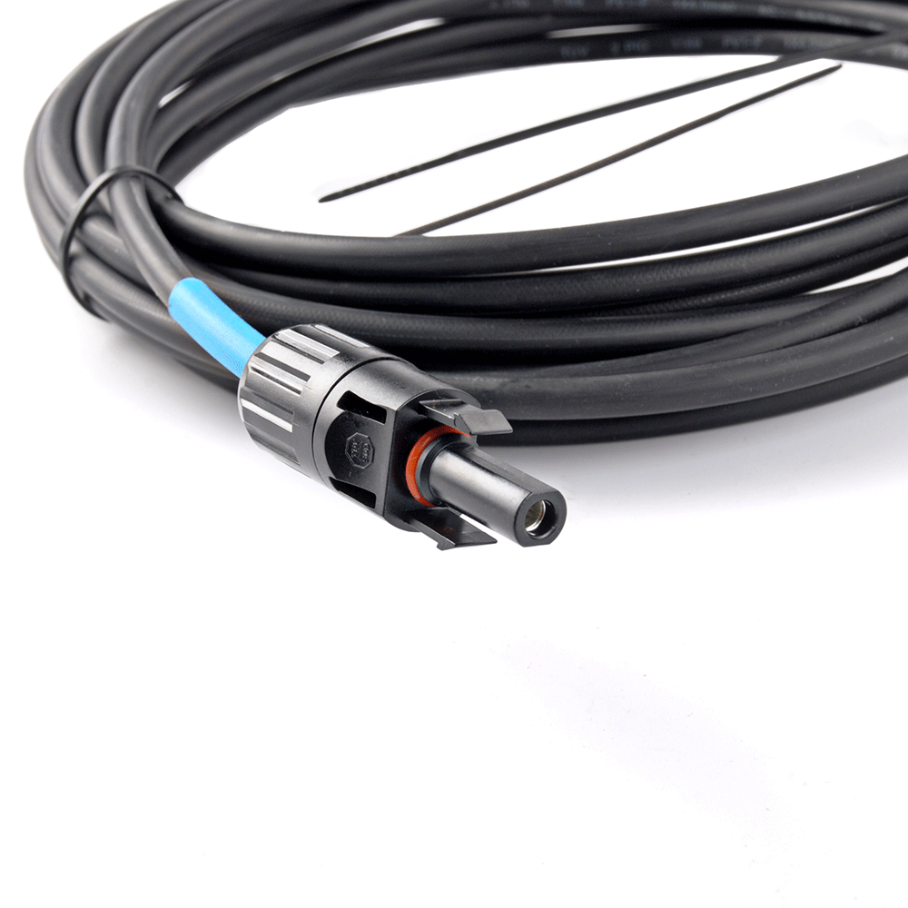 WATTSTUNDE® Solaranschlusskabel 2x6 mm² Typ-MC4/Aderendhülse 7 m schwarz