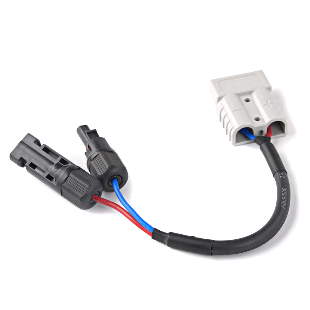 WATTSTUNDE® Adapterkabel (2 x) 4 mm² Typ-MC4/A50 20 cm schwarz