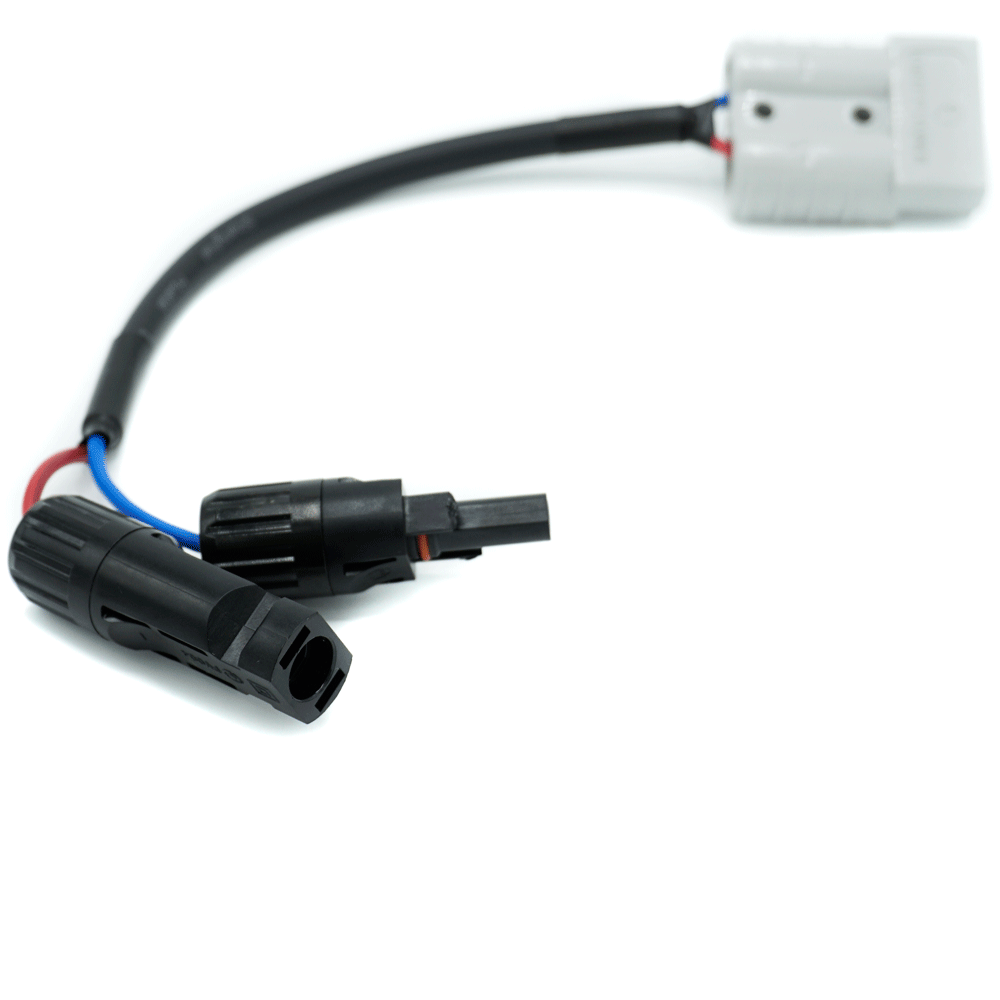 WATTSTUNDE® Adapterkabel (2 x) 4 mm² Typ-MC4/A50 20 cm schwarz