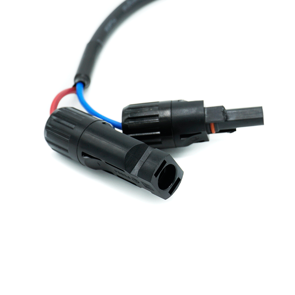 WATTSTUNDE® Adapterkabel (2 x) 4 mm² Typ-MC4/A50 20 cm schwarz