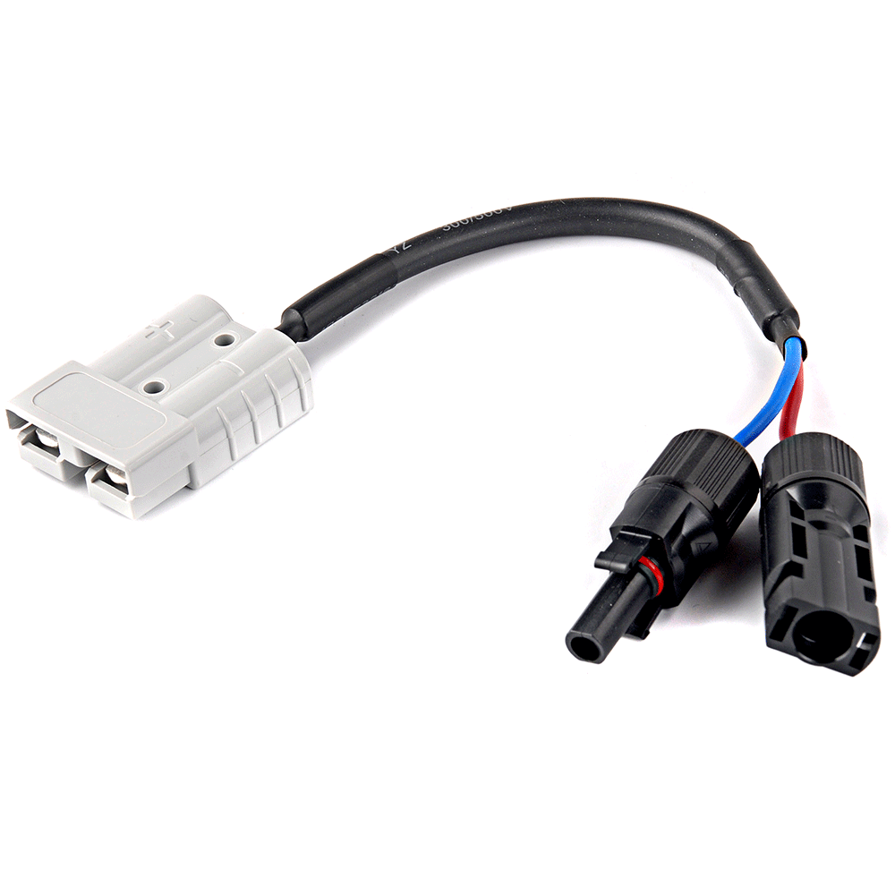 WATTSTUNDE® Adapterkabel (2 x) 4 mm² Typ-MC4/A50 20 cm schwarz