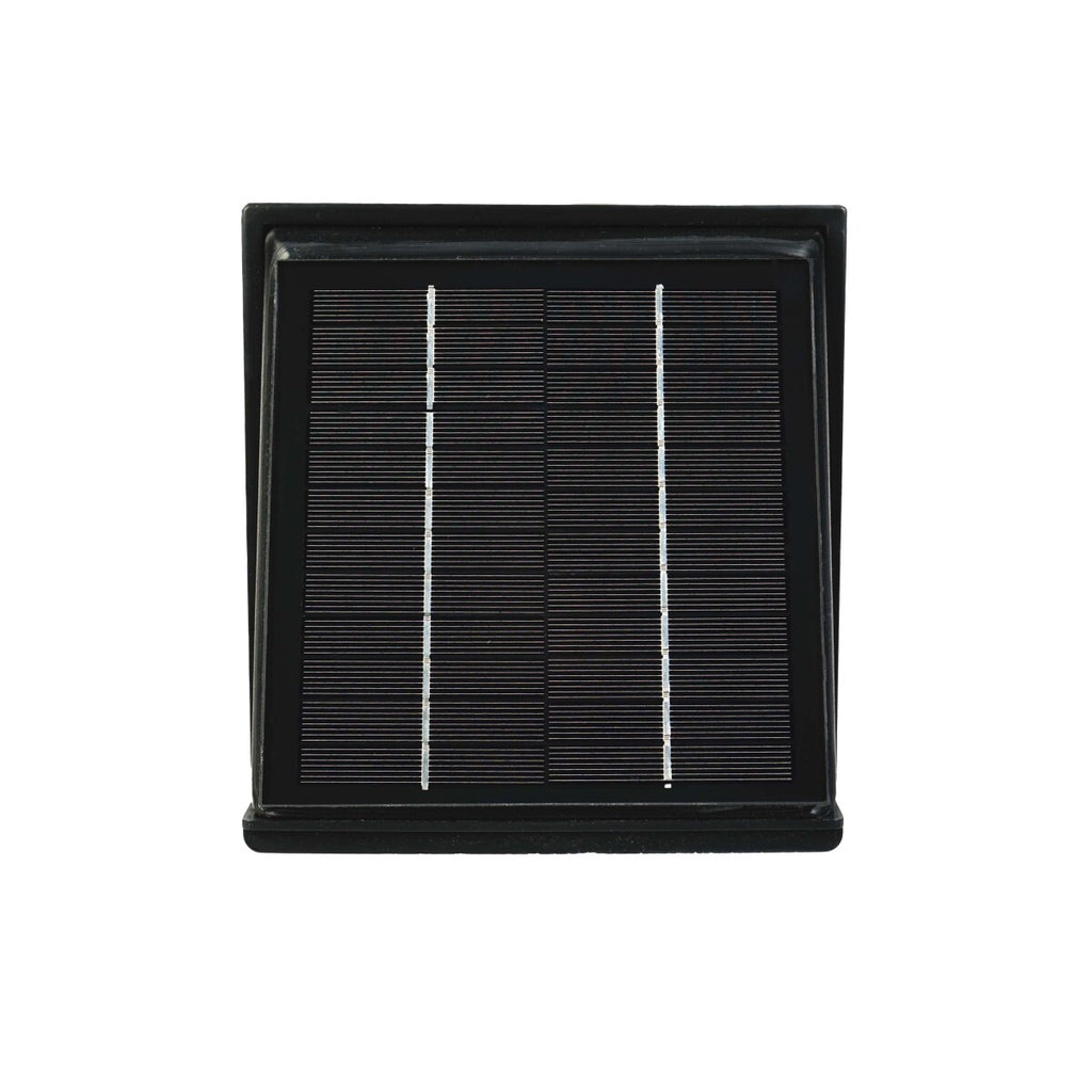 WATTSTUNDE® AERO Solarlüfter eckig, schwarz