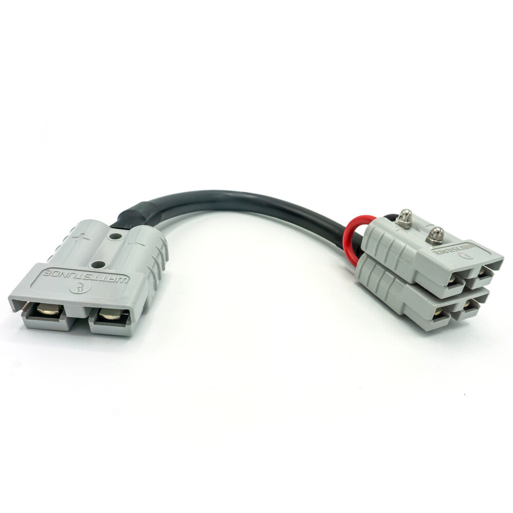 WATTSTUNDE® Adapterkabel (2x)4 mm² A50/2xA50 (Parallel) 20 cm schwarz
