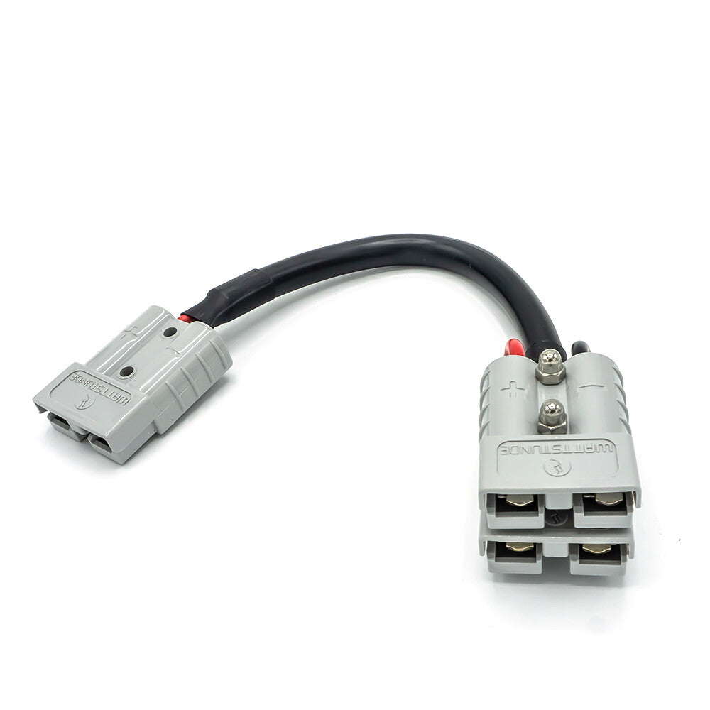 WATTSTUNDE® Adapterkabel (2x)4 mm² A50/2xA50 (Parallel) 20 cm schwarz