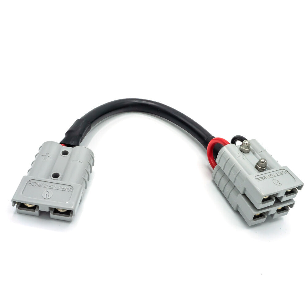 WATTSTUNDE® Adapterkabel (2x)4 mm² A50/2xA50 (Parallel) 20 cm schwarz