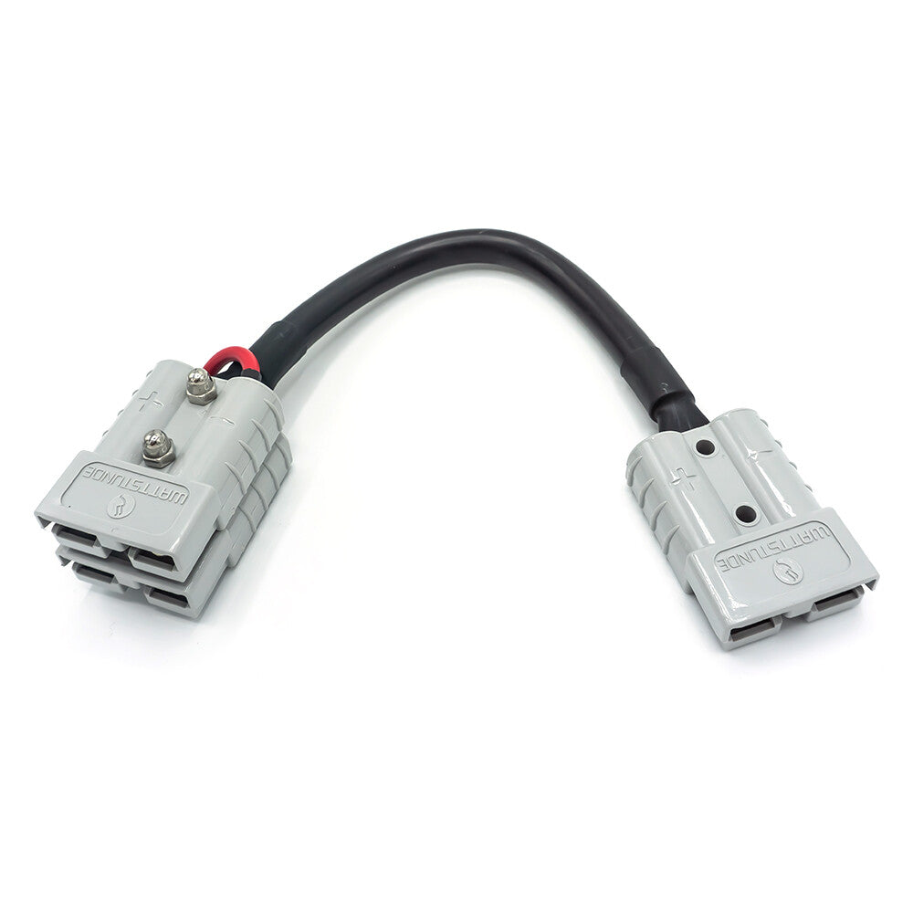 WATTSTUNDE® Adapterkabel (2x)4 mm² A50/2x A50 (Seriell) 20 cm schwarz