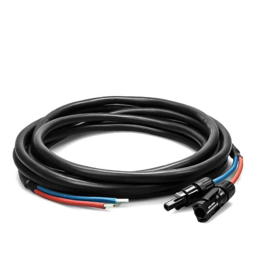 WATTSTUNDE® Anschlusskabel (2x)6 mm² Typ-MC4/Aderendhülse 5 m schwarz