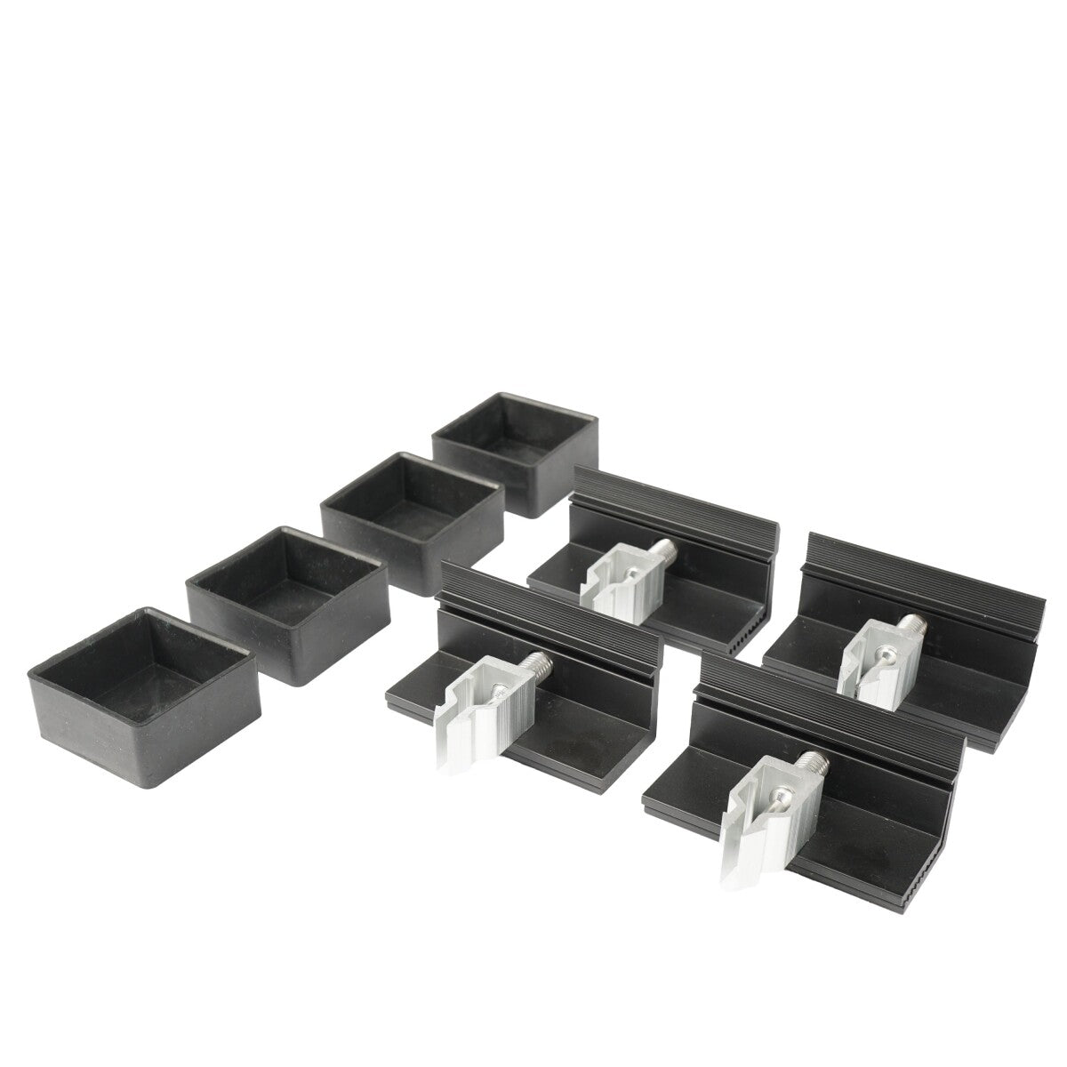 WATTSTUNDE® Hausdachhalterung Endklemmen + Kappen