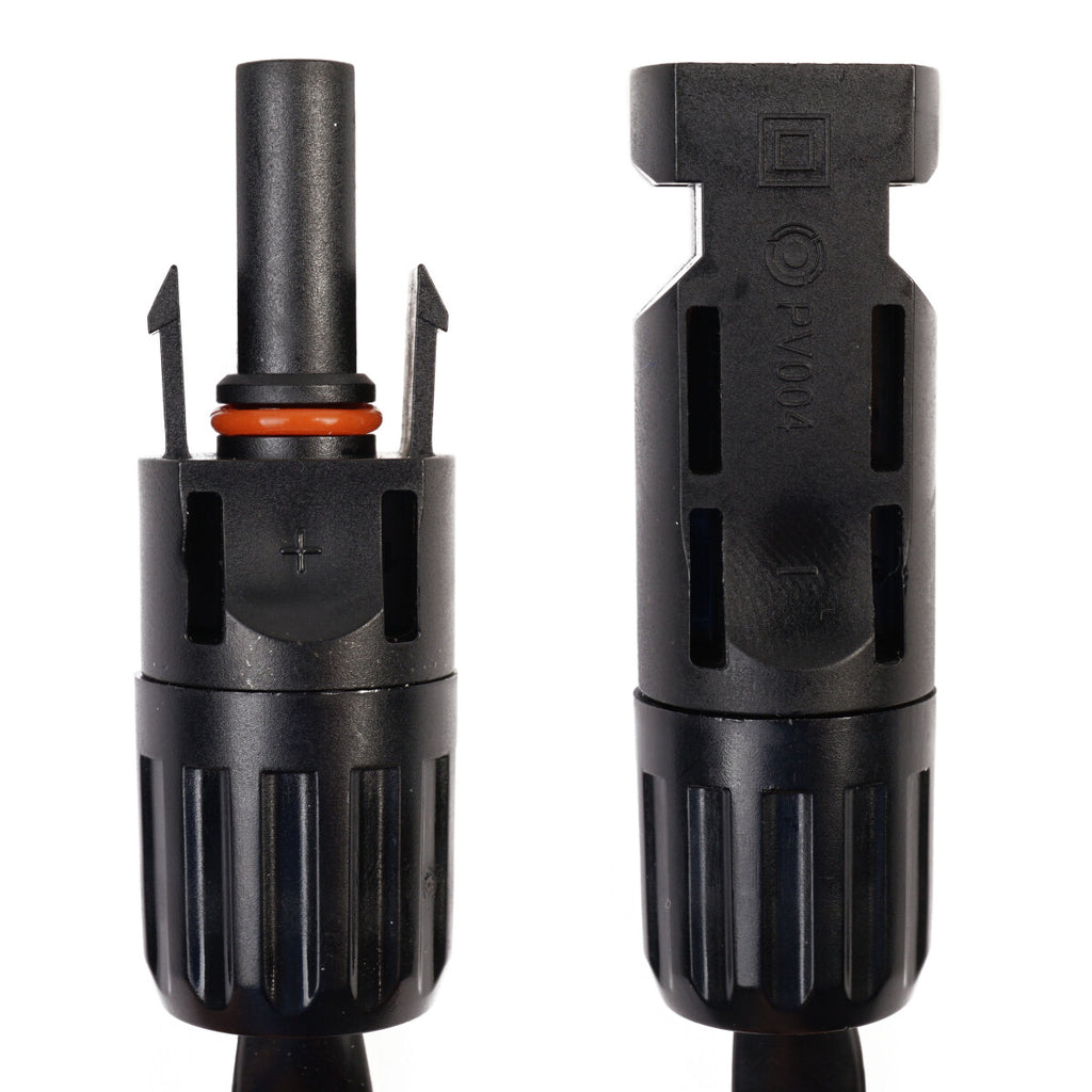 WATTSTUNDE® Flachbandkabel Typ-MC4/Typ-MC4 50 cm schwarz