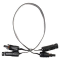 WATTSTUNDE® Flachbandkabel Typ-MC4/Typ-MC4 50 cm schwarz