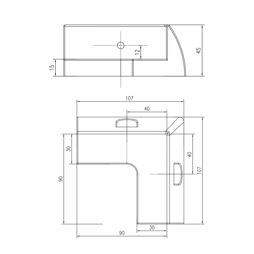 WATTSTUNDE® MOUNT Solarmodul Halterung corner weiß