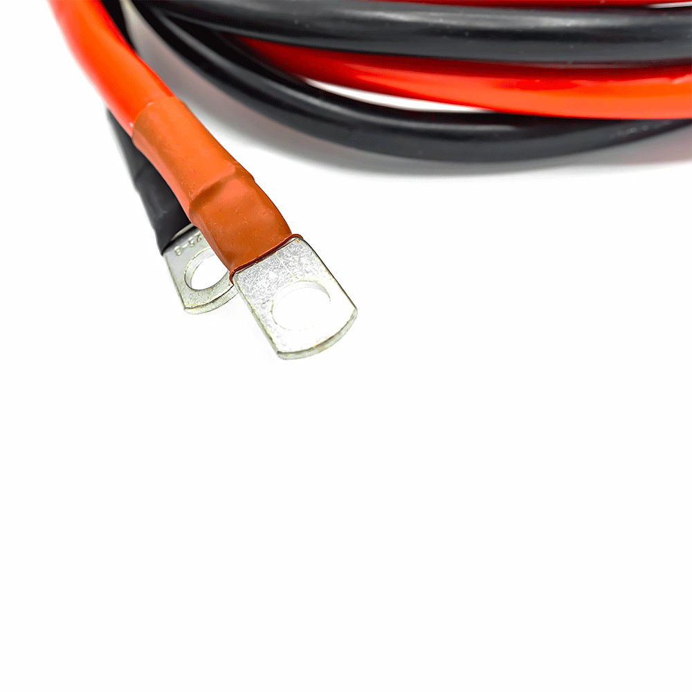WATTSTUNDE® Sicherungskabel (mit Sicherungshalter) 2 x 35 mm² M8/Aderendhülse 1 m rot/schwarz