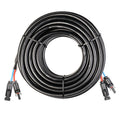 WATTSTUNDE® Verlängerungskabel (2 x) 4 mm² Typ-MC4/Typ-MC4 15 m schwarz