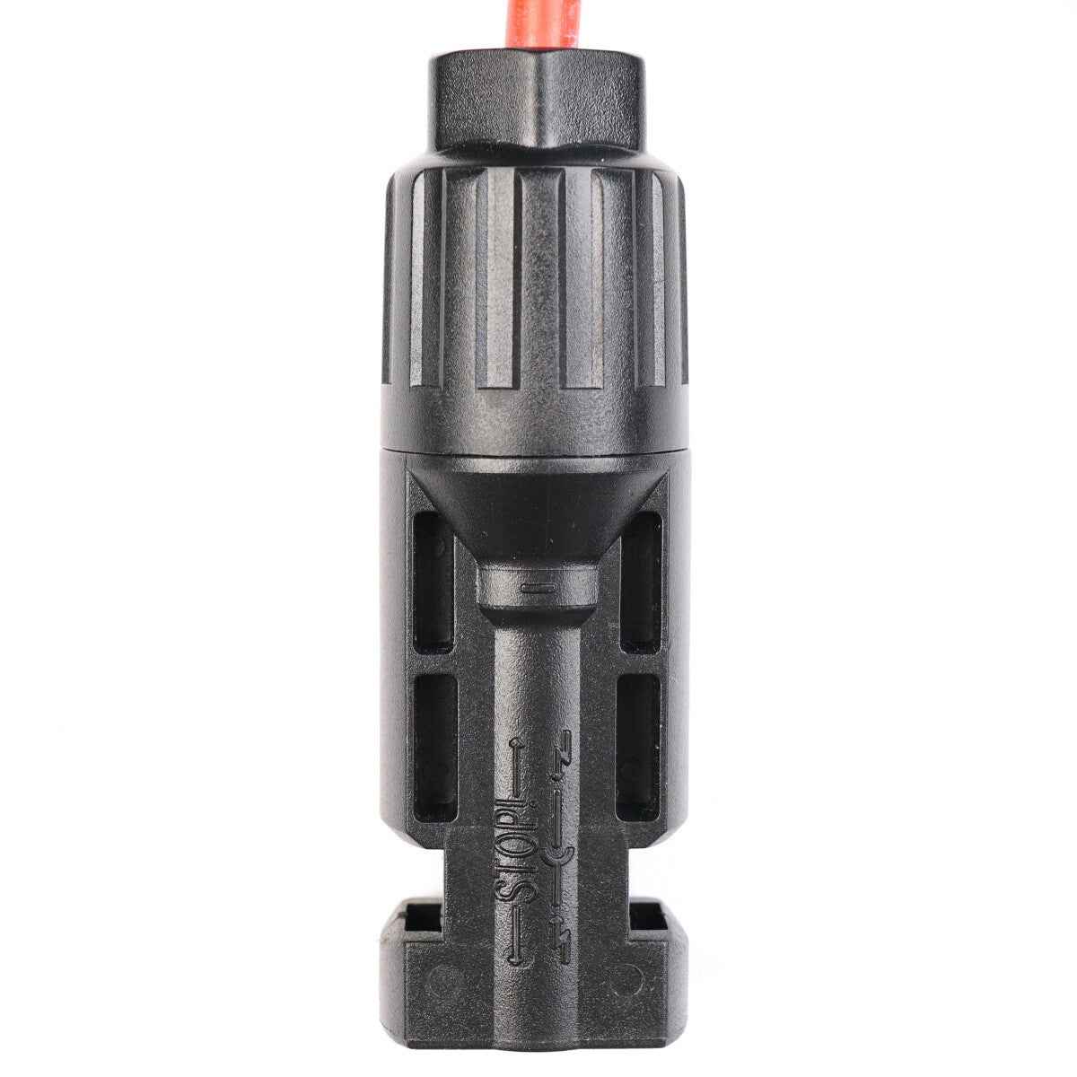 WATTSTUNDE® Verlängerungskabel (2 x) 4 mm² Typ-MC4/Typ-MC4 15 m schwarz